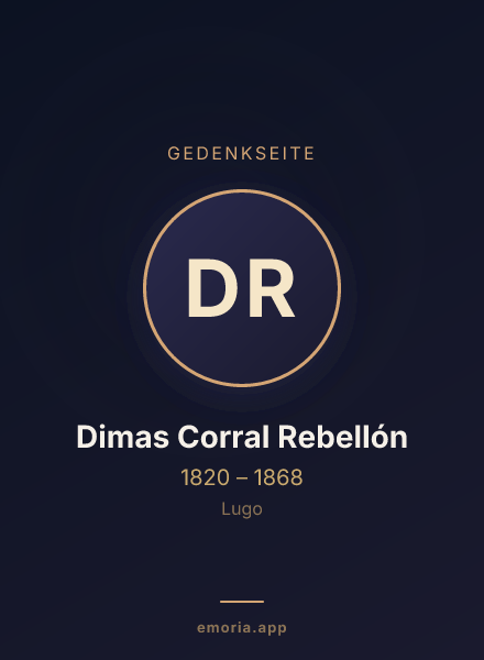 Gedenkportrait von Dimas Corral Rebellón