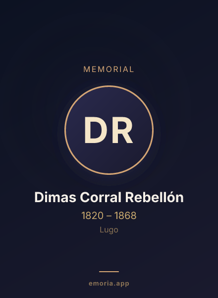 Memorial portrait of Dimas Corral Rebellón
