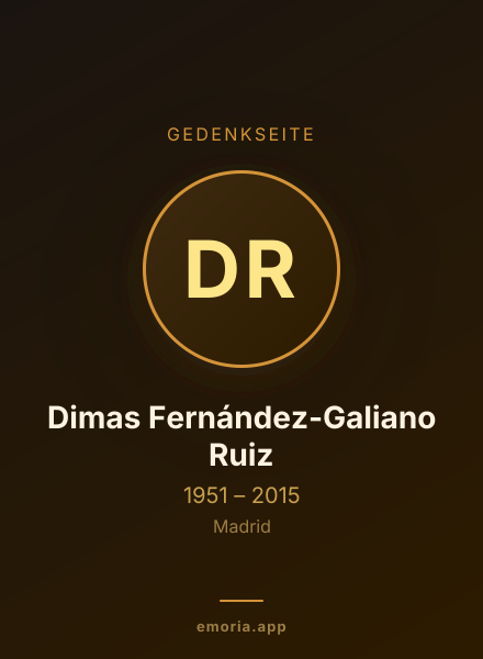 Gedenkportrait von Dimas Fernández-Galiano Ruiz