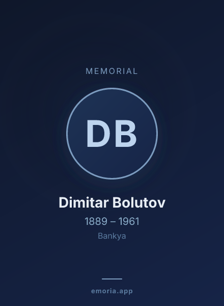 Memorial portrait of Dimitar Bolutov