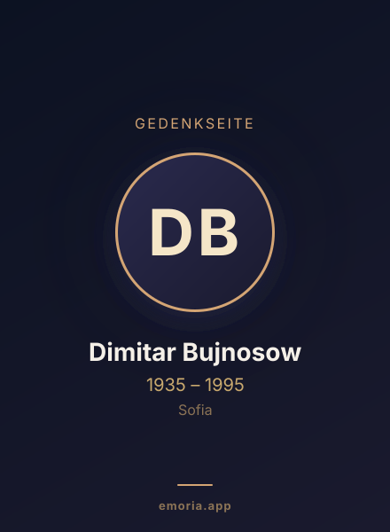 Gedenkportrait von Dimitar Bujnosow