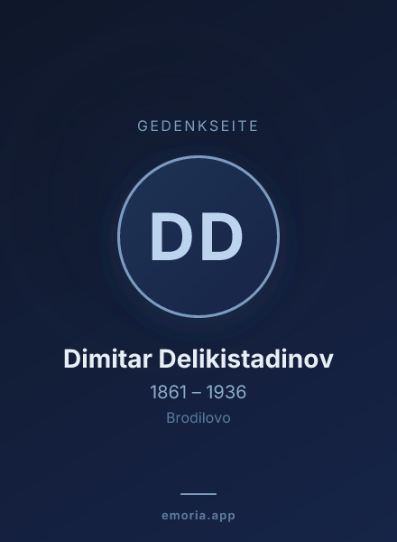 Gedenkportrait von Dimitar Delikistadinov