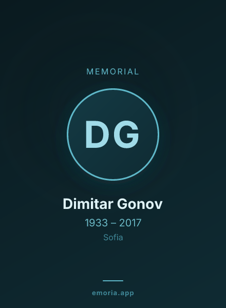 Memorial portrait of Dimitar Gonov