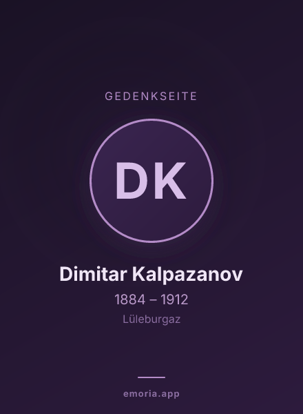 Gedenkportrait von Dimitar Kalpazanov