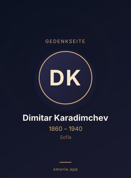 Gedenkportrait von Dimitar Karadimchev