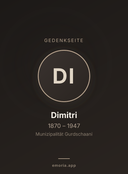Gedenkportrait von Dimitri