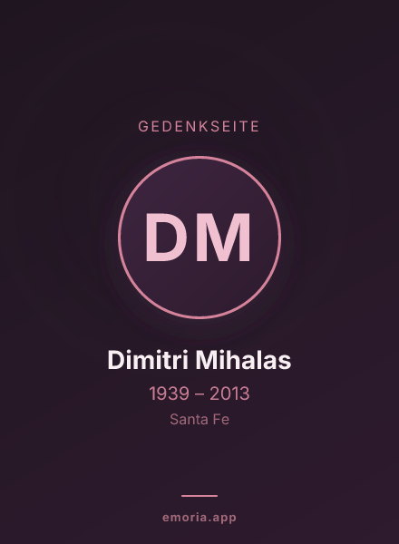 Gedenkportrait von Dimitri Mihalas