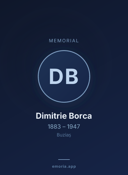 Memorial portrait of Dimitrie Borca