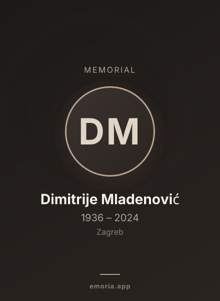 Memorial portrait of Dimitrije Mladenović