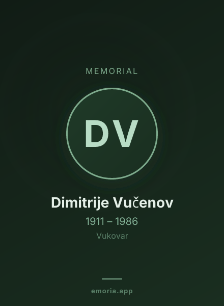 Memorial portrait of Dimitrije Vučenov
