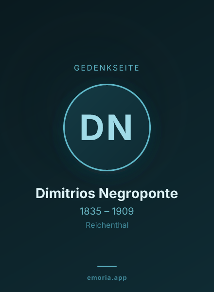 Gedenkportrait von Dimitrios Negroponte