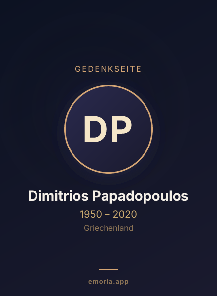 Gedenkportrait von Dimitrios Papadopoulos