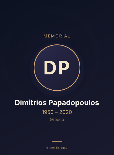 Memorial portrait of Dimitrios Papadopoulos