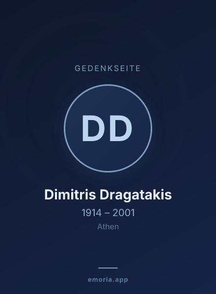 Gedenkportrait von Dimitris Dragatakis
