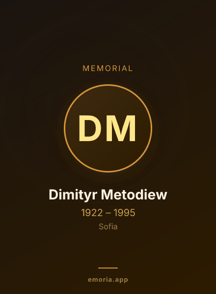 Memorial portrait of Dimityr Metodiew
