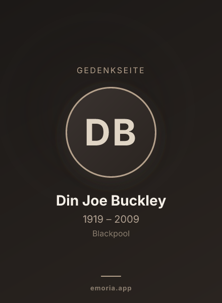Gedenkportrait von Din Joe Buckley