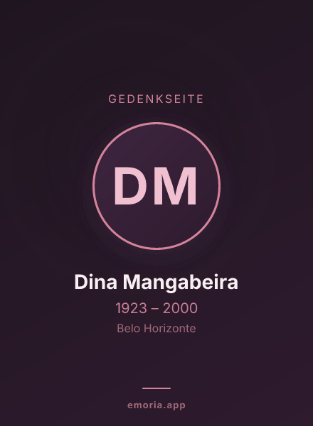 Gedenkportrait von Dina Mangabeira