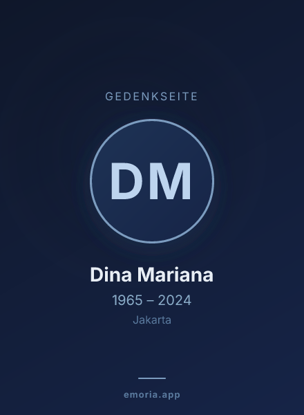Gedenkportrait von Dina Mariana