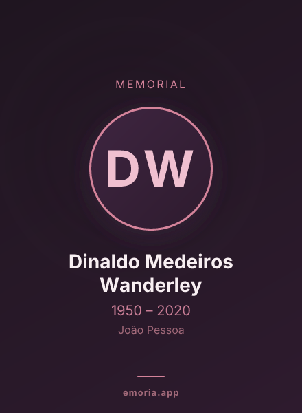Memorial portrait of Dinaldo Medeiros Wanderley