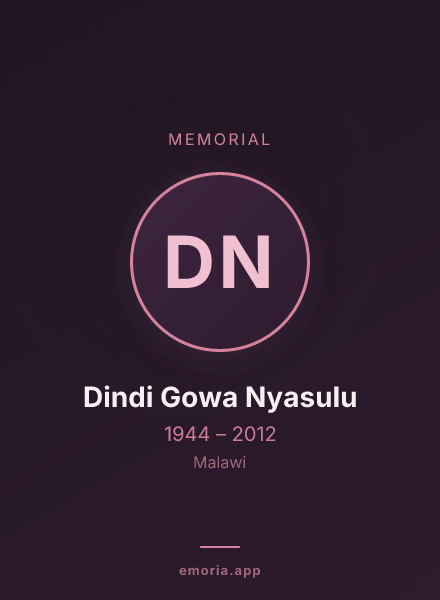 Memorial portrait of Dindi Gowa Nyasulu