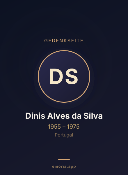 Gedenkportrait von Dinis Alves da Silva