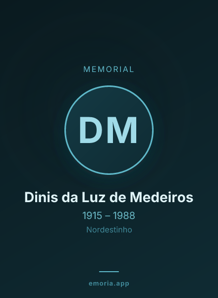 Memorial portrait of Dinis da Luz de Medeiros