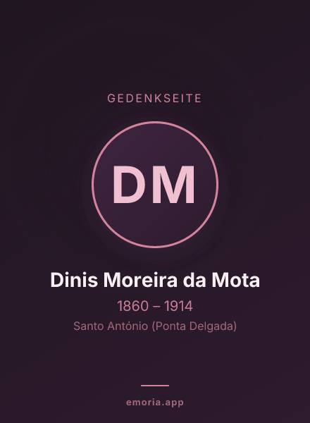 Gedenkportrait von Dinis Moreira da Mota