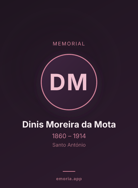 Memorial portrait of Dinis Moreira da Mota