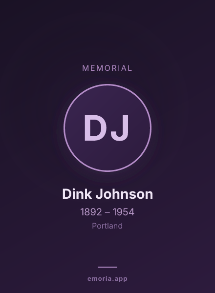 Memorial portrait of Dink Johnson