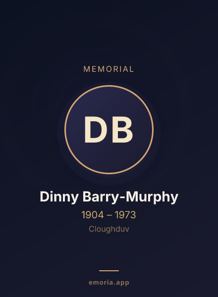 Memorial portrait of Dinny Barry-Murphy
