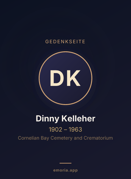 Gedenkportrait von Dinny Kelleher