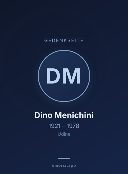 Gedenkportrait von Dino Menichini