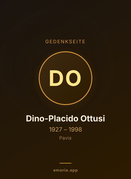 Gedenkportrait von Dino-Placido Ottusi