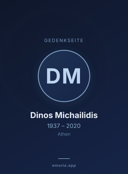 Gedenkportrait von Dinos Michailidis