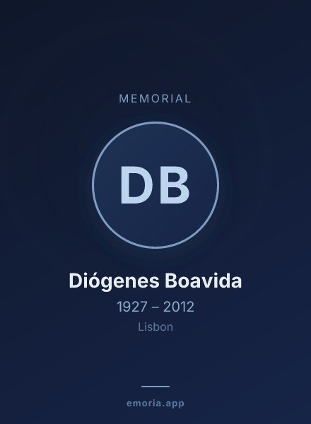 Memorial portrait of Diógenes Boavida