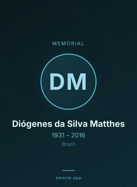 Memorial portrait of Diógenes da Silva Matthes