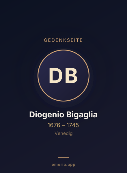 Gedenkportrait von Diogenio Bigaglia