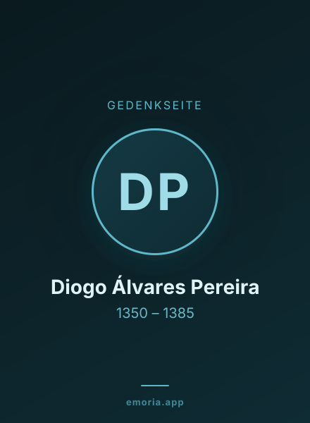 Gedenkportrait von Diogo Álvares Pereira