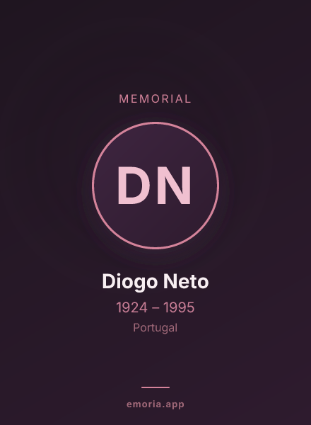 Memorial portrait of Diogo Neto