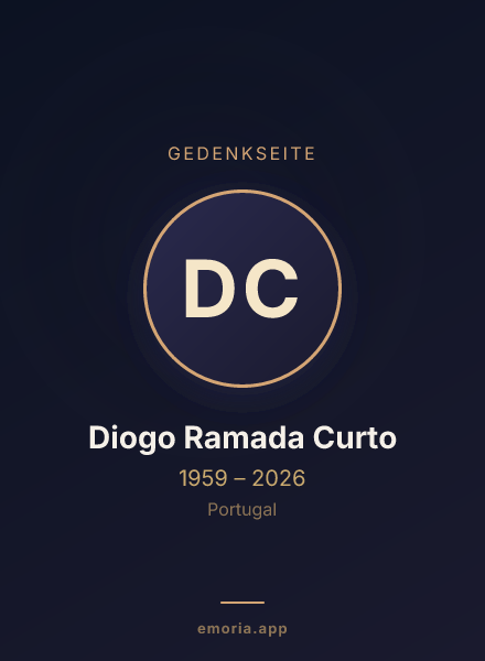 Gedenkportrait von Diogo Ramada Curto