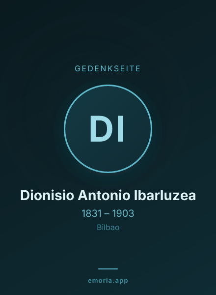 Gedenkportrait von Dionisio Antonio Ibarluzea