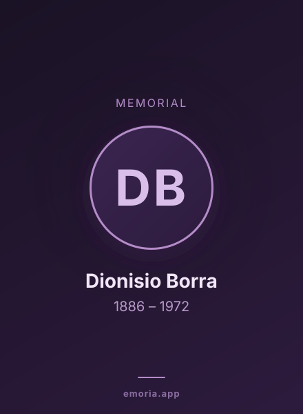 Memorial portrait of Dionisio Borra