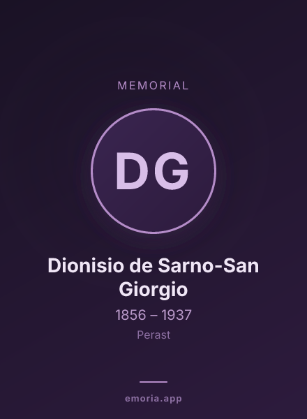 Memorial portrait of Dionisio de Sarno-San Giorgio