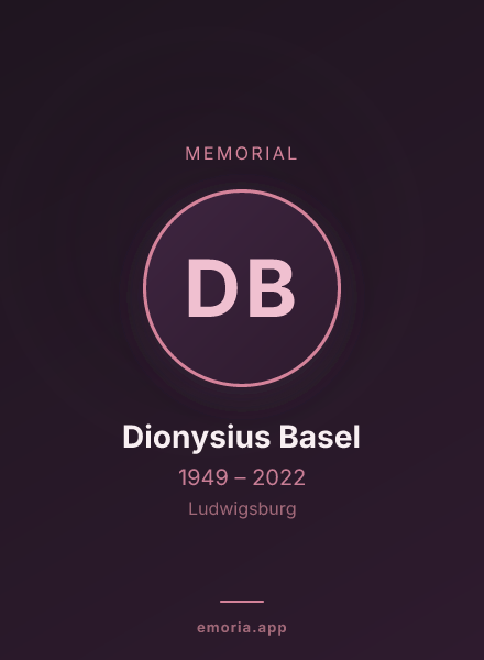 Memorial portrait of Dionysius Basel