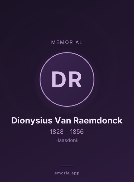 Memorial portrait of Dionysius Van Raemdonck