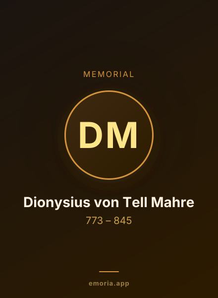 Memorial portrait of Dionysius von Tell Mahre