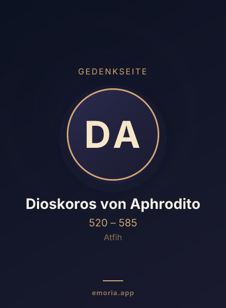 Gedenkportrait von Dioskoros von Aphrodito