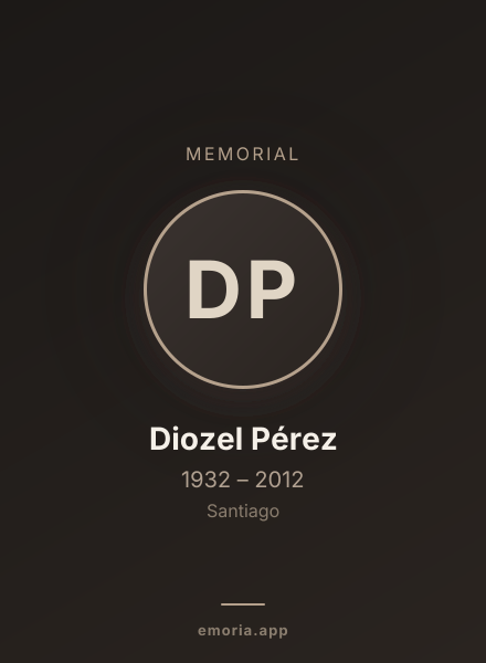 Memorial portrait of Diozel Pérez