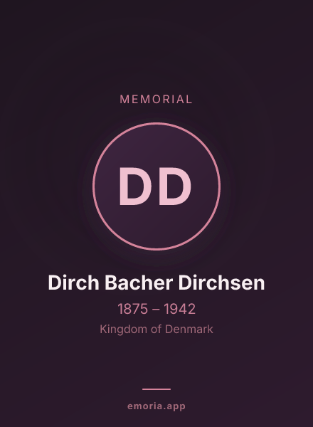 Memorial portrait of Dirch Bacher Dirchsen