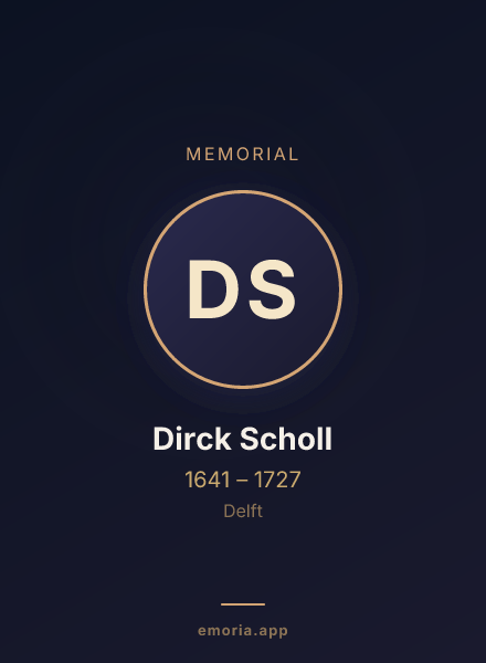Memorial portrait of Dirck Scholl